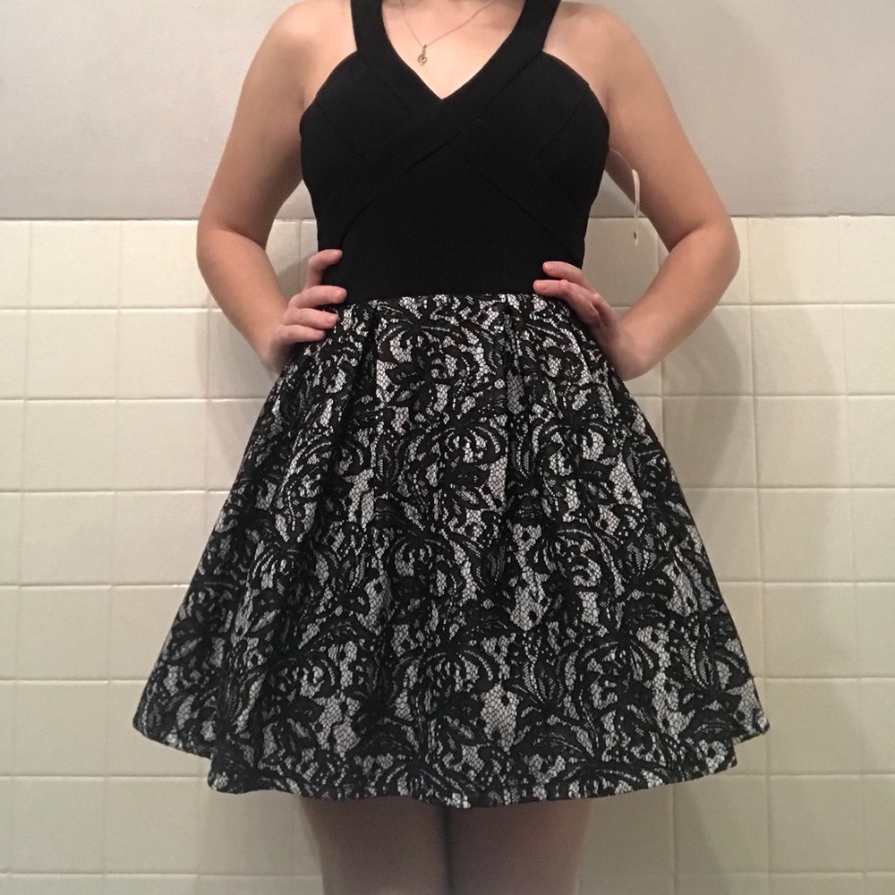Black and White Formal Dress